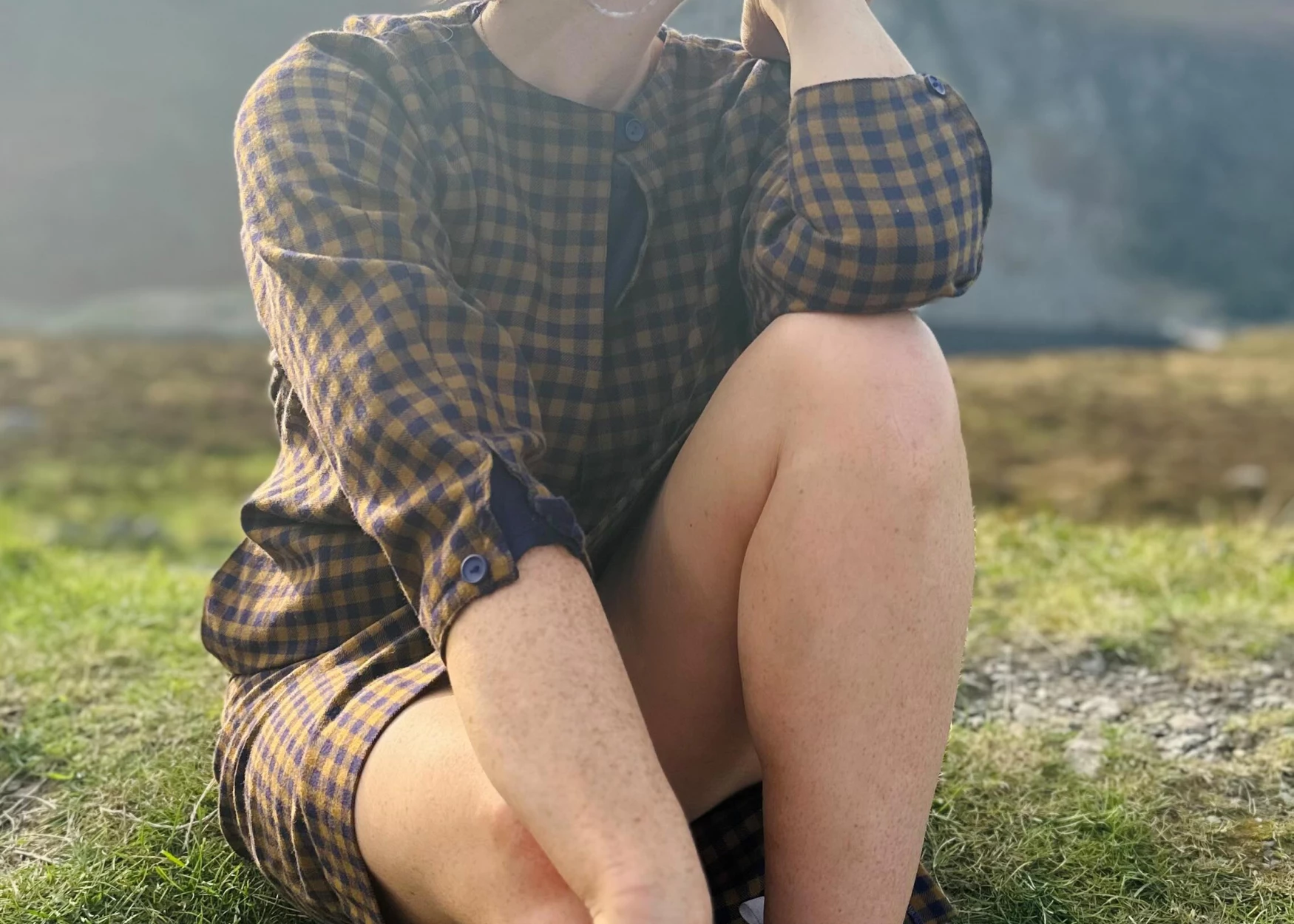 Deirdre from quack + dirk on a photoshoot